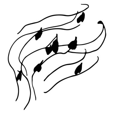 siyah ve beyaz soyut el çizimi dokusu.