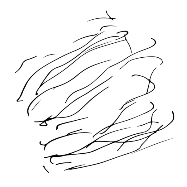 Чорно Біла Абстрактна Текстура Рук Нескінченний Візерунок Лініями Шаблон Дизайну — стоковий вектор