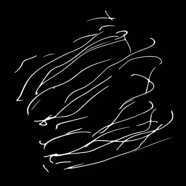 Чорно Біла Абстрактна Текстура Рук Нескінченний Візерунок Лініями Шаблон Дизайну — стоковий вектор