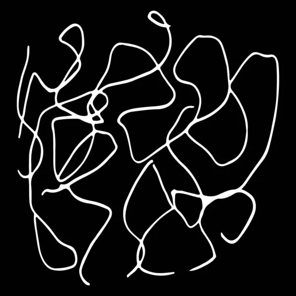 Černá a bílá abstraktní ručně kreslená textura. — Stockový vektor