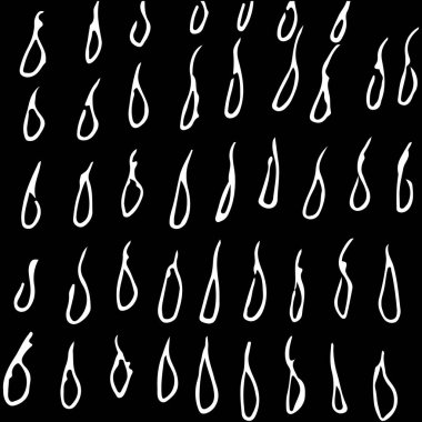 Siyah ve beyaz soyut el çizimi. Çizgilerle sonsuz desen. Tasarım ve dekorasyon için şablon