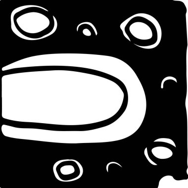 siyah ve beyaz soyut el çizimi dokusu.