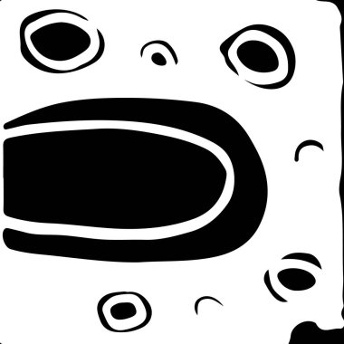 siyah ve beyaz soyut el çizimi dokusu.