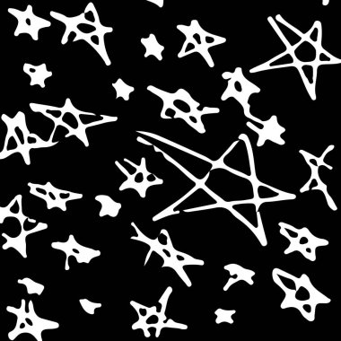 siyah ve beyaz soyut el çizimi dokusu.