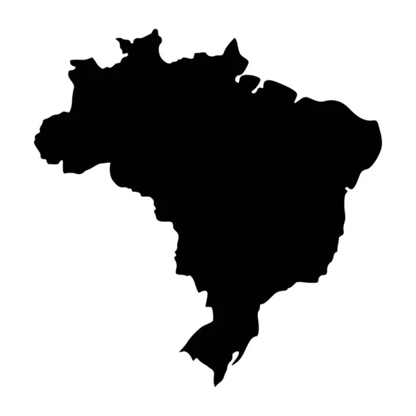 Concetto Mappa Del Brasile Disegno Vettoriale Illustrazione — Vettoriale Stock