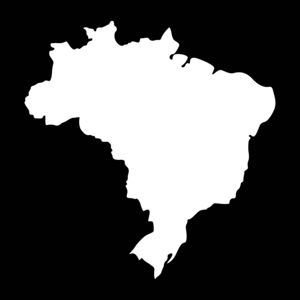 ブラジルのコンセプトマップ ベクトルデザインイラスト — ストックベクタ