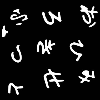 siyah ve beyaz soyut el çizimi dokusu.