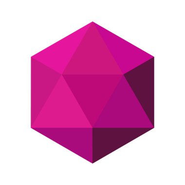 Düz bir şekilde elmas vektör çizimi. Beyaz arkaplanda elmas taşlar.