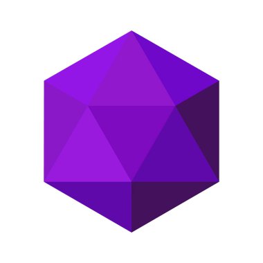 Düz bir şekilde elmas vektör çizimi. Beyaz arkaplanda elmas taşlar.