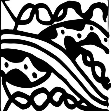 siyah ve beyaz soyut el çizimi dokusu.