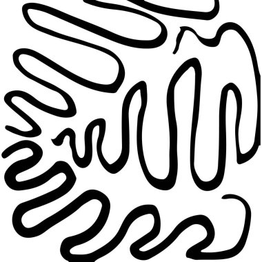 siyah ve beyaz soyut el çizimi dokusu.