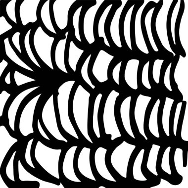 siyah ve beyaz soyut el çizimi dokusu.