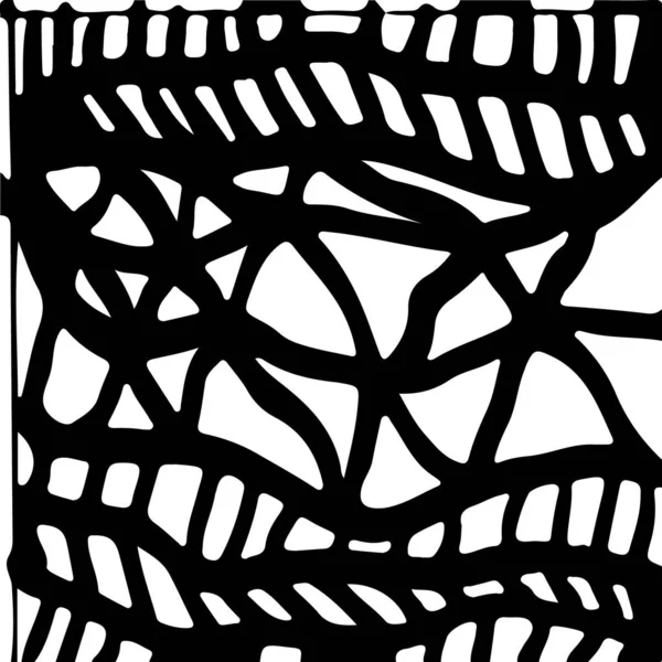 Черно Белая Абстрактная Текстура — стоковый вектор