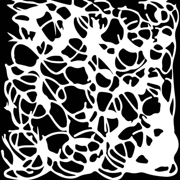 Texture Disegnata Mano Astratta Bianco Nero — Vettoriale Stock