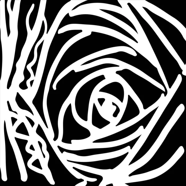 Черно Белая Абстрактная Текстура — стоковый вектор