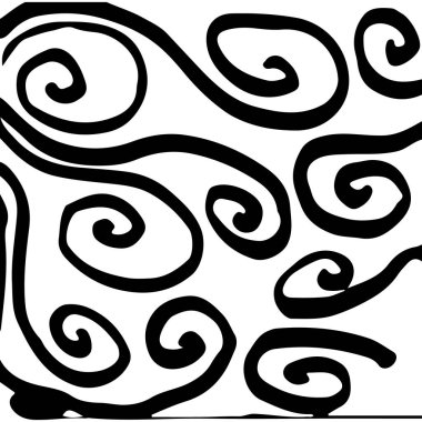 siyah ve beyaz soyut el çizimi dokusu.