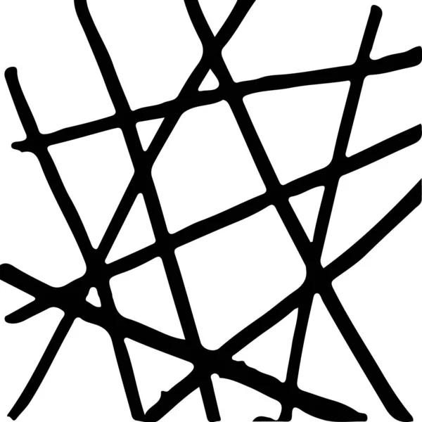 Zwart Wit Abstracte Handgetekende Textuur — Stockvector