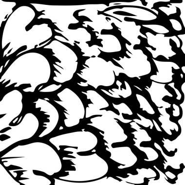 siyah ve beyaz soyut el çizimi dokusu.