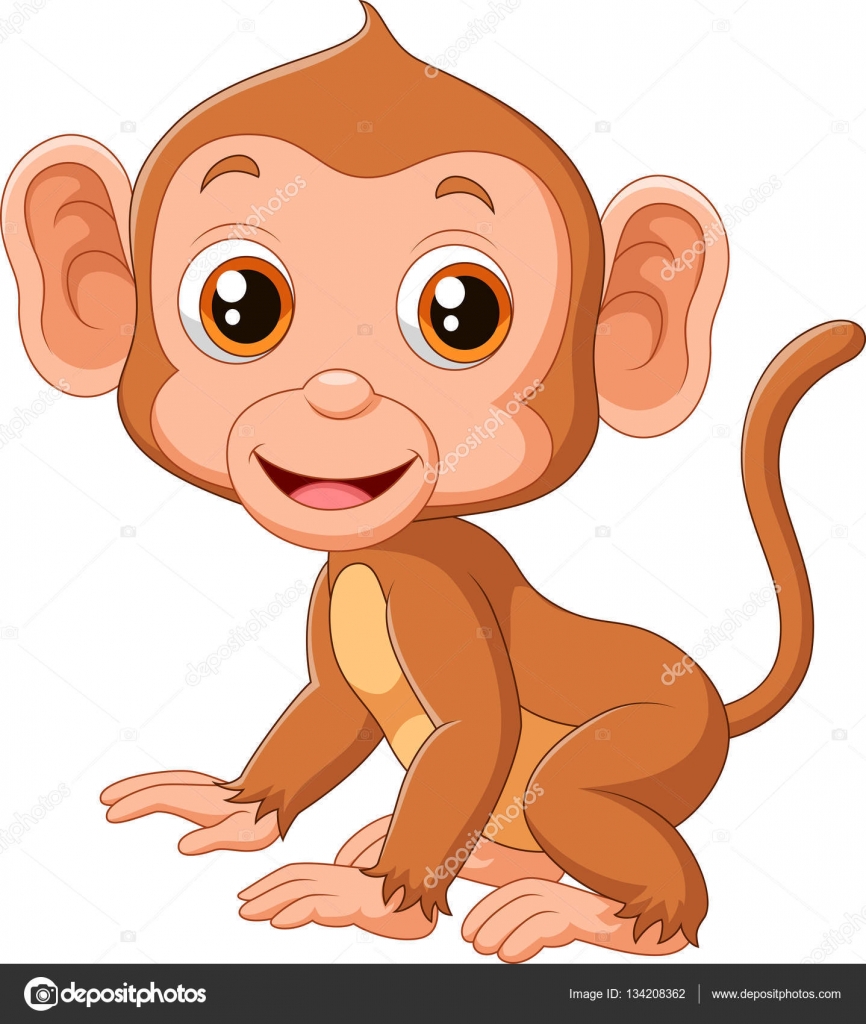 Cute baby monkey Stock Vector Image by ©tigatelu #134208362 Cute baby monkey Stock Vector Image by ©tigatelu #134208362