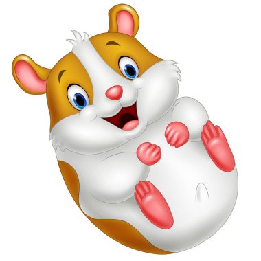 sevimli hamster karikatür