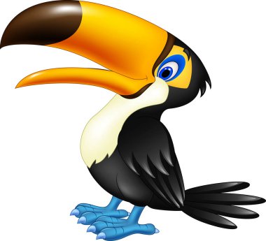 Mutlu toucan poz