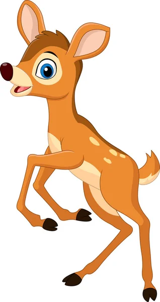 Cute baby deer cartoon — Stock Vector