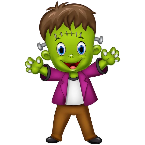 Personaje Frankenstein de dibujos animados — Vector de stock