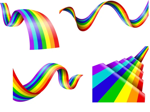 Abstract rainbow collection — Stock Vector