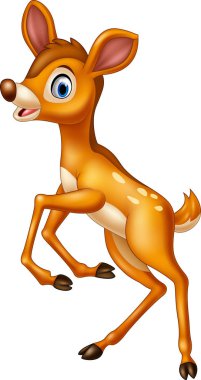 Sevimli bebek geyik çizgi filmi