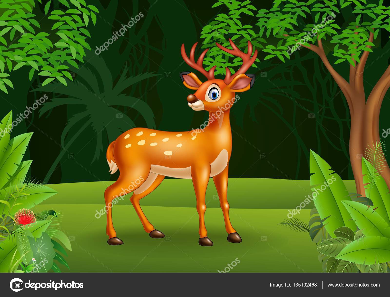 tigatelu 135102468 द्वारा जंगल में कार्टून