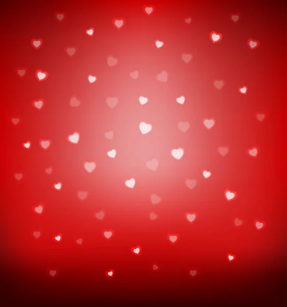 Happy Valentine 's day card hearts light vector background — стоковый вектор