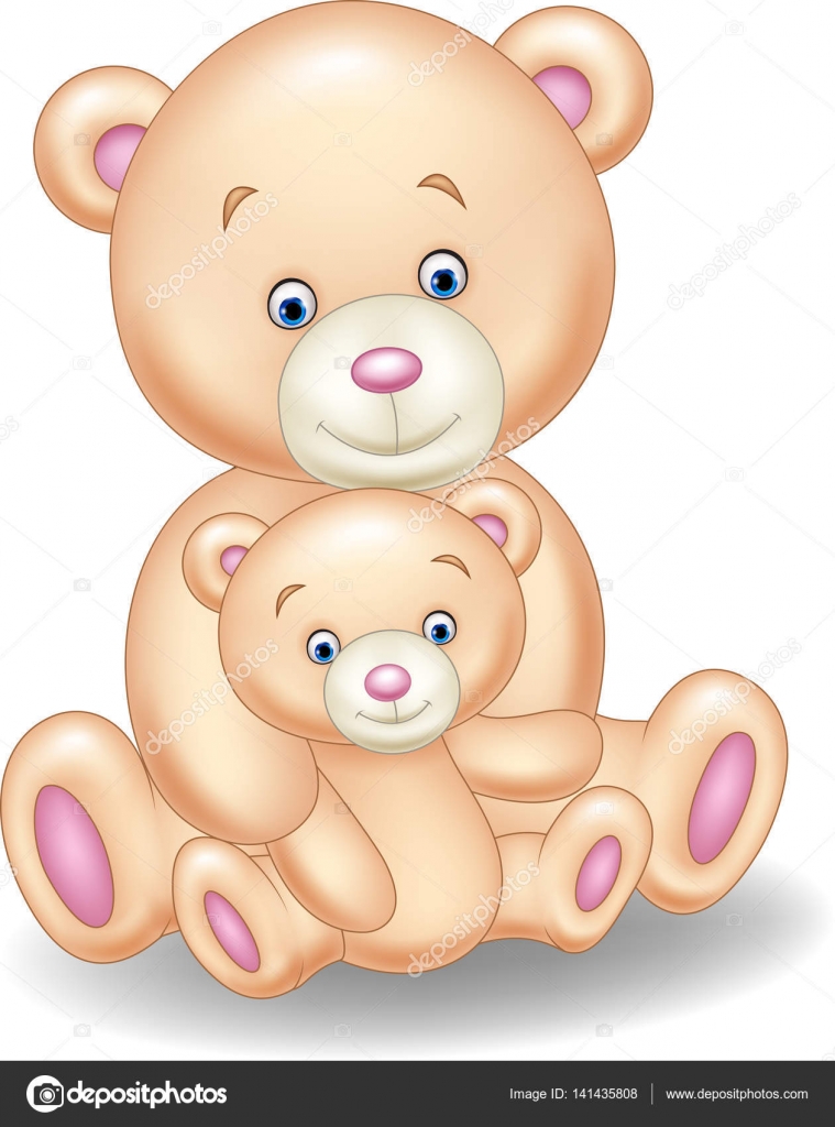 Mother and baby bear cartoon Stock Vector Image by ©tigatelu #141435808