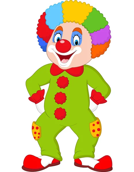 Cartoon grappige clown — Stockvector