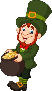 Altın sikkeli çizgi film leprikonu.