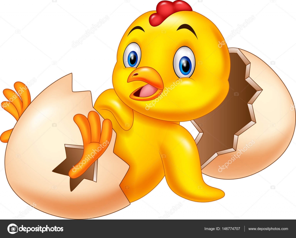 Dessin Anime Poussin Nouveau Ne Image Vectorielle Par Tigatelu C Illustration