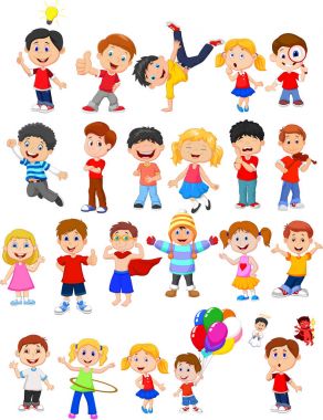 Farklı ifade yapan çocuklar