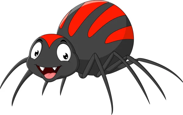 Kreslené vtipné pavouk — Stockový vektor