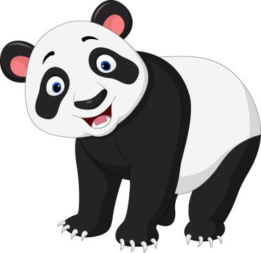 karikatür mutlu panda