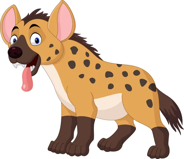 Dessin animé drôle hyène — Image vectorielle
