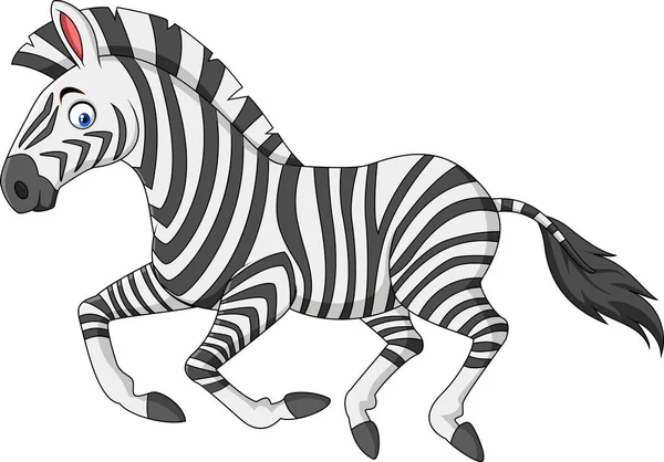 Kreskówka zebra uruchomiony — Wektor stockowy