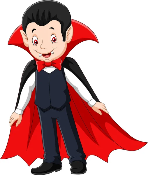 Cartoon happy vampire — Stock Vector