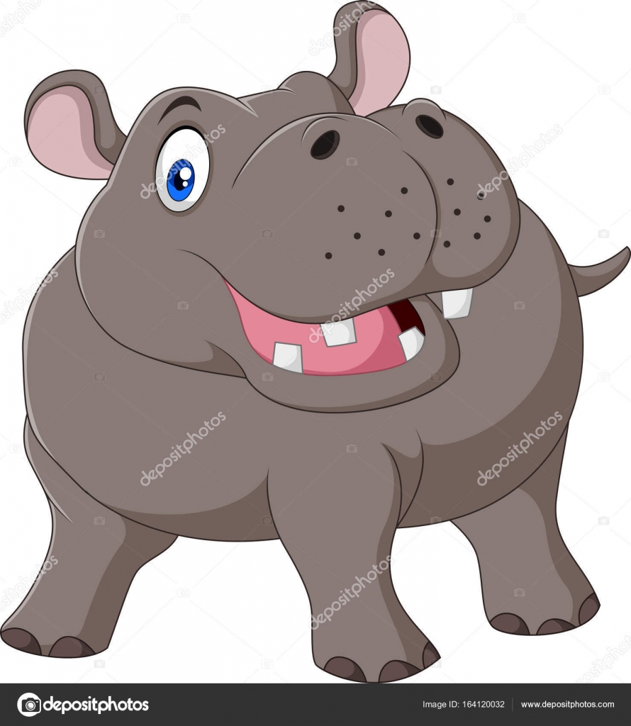 Cartoon smiling hippo isolated on white background Stock Vector Image by ©tigatelu #164120032 Cartoon smiling hippo isolated on white background Stock Vector Image by ©tigatelu #164120032