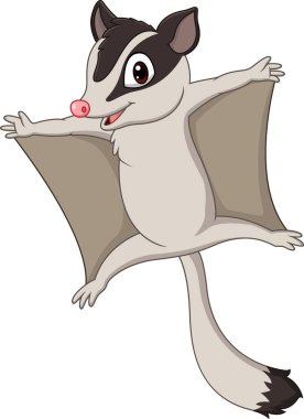 Çizgi film planörü süzülüyor