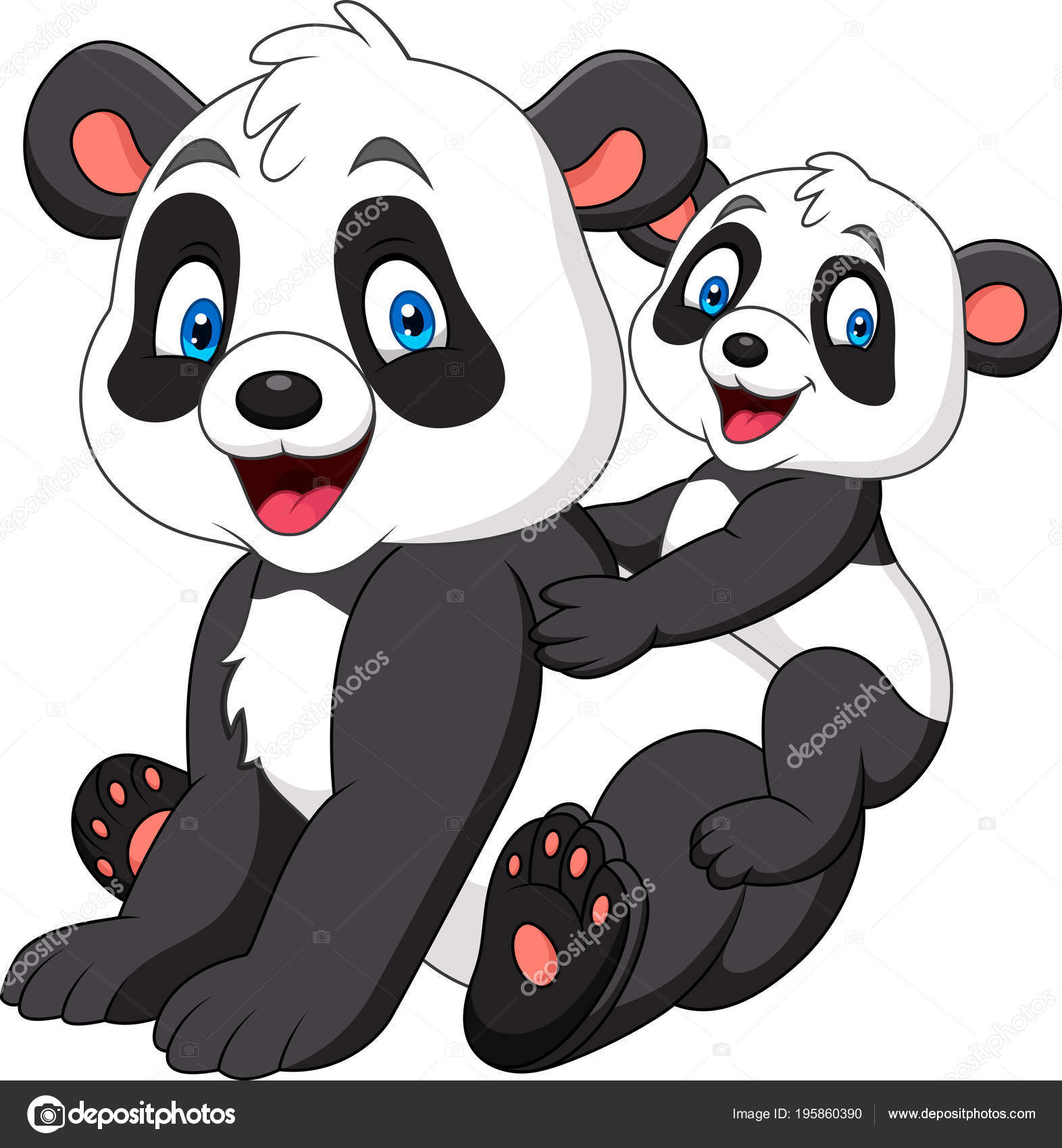 Cute Mother Baby Panda Stock Vector Image by ©tigatelu #195860390 Cute Mother Baby Panda Stock Vector Image by ©tigatelu #195860390