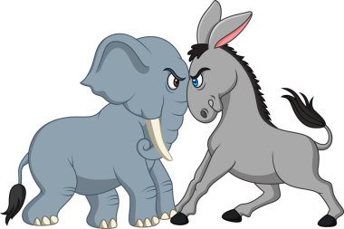 Amerikan siyaseti - Demokrat eşeğe karşı Cumhuriyetçi fil
