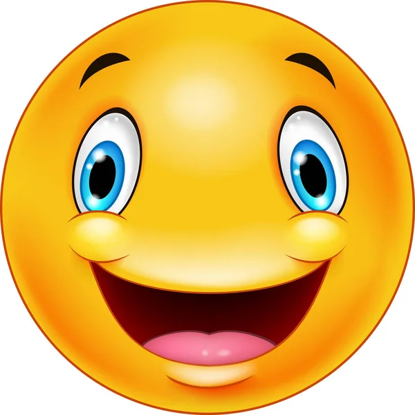 Feliz Smiley Emoticon Face —  Vetores de Stock