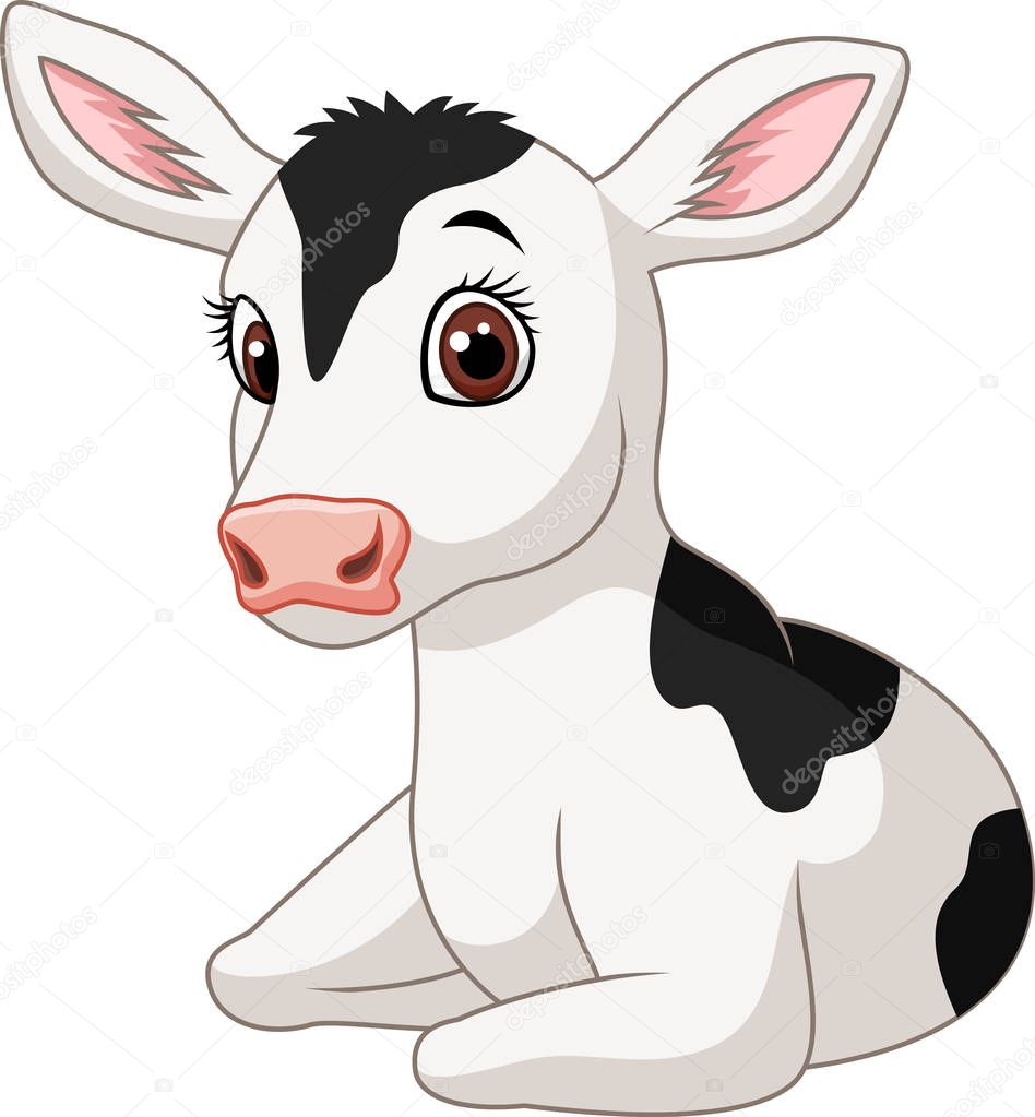 Download Free Baby Cow With A Svg