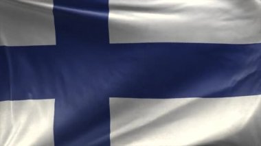 Finlandiya Bayrağı 3d Döngü