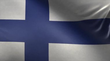 Finlandiya Bayrağı 3d Döngü
