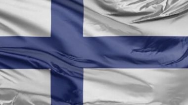 Finlandiya Gerçekçi 3d Bayrağı